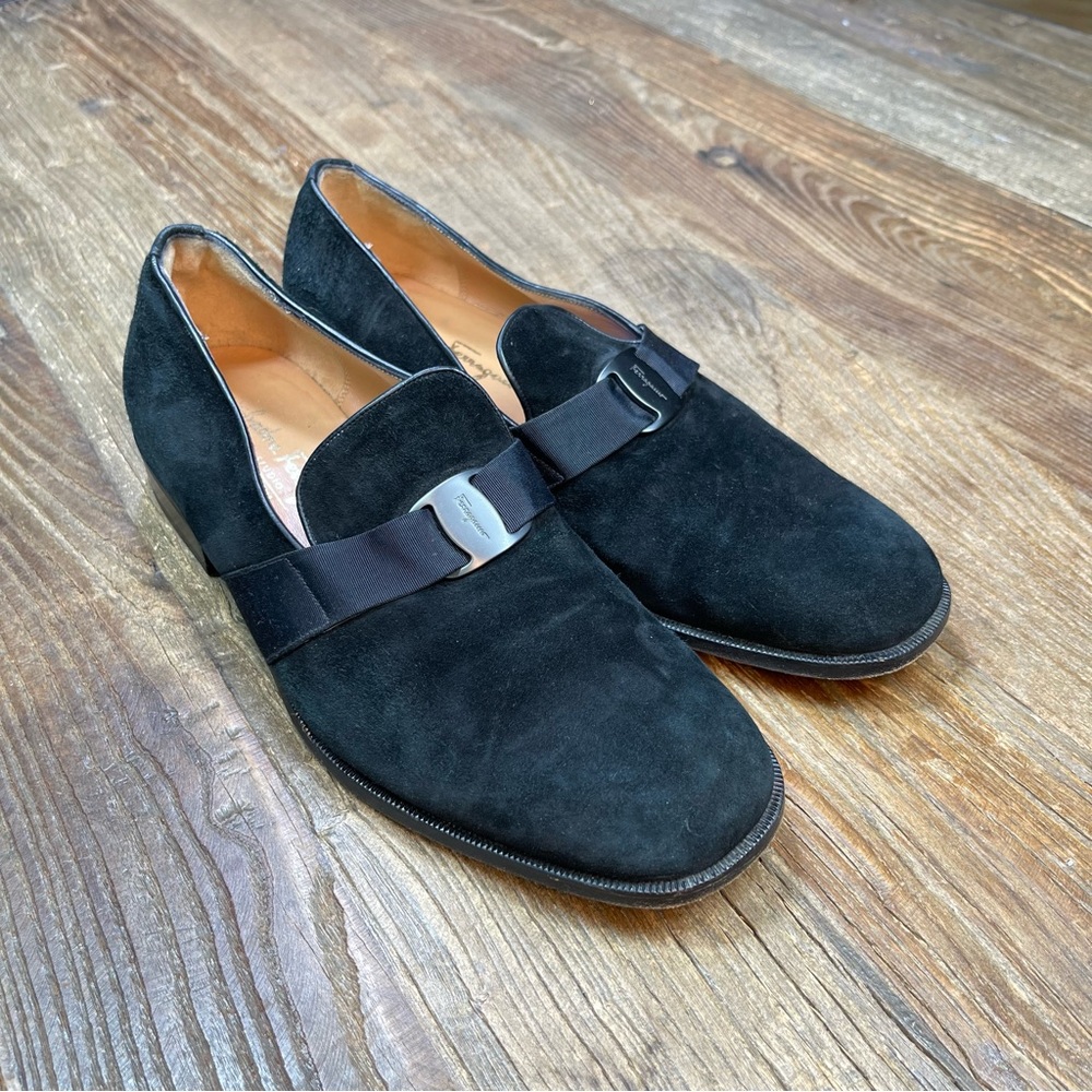 Salvatore Ferragamo Men’s Suede Loafers Size 8.5 EE